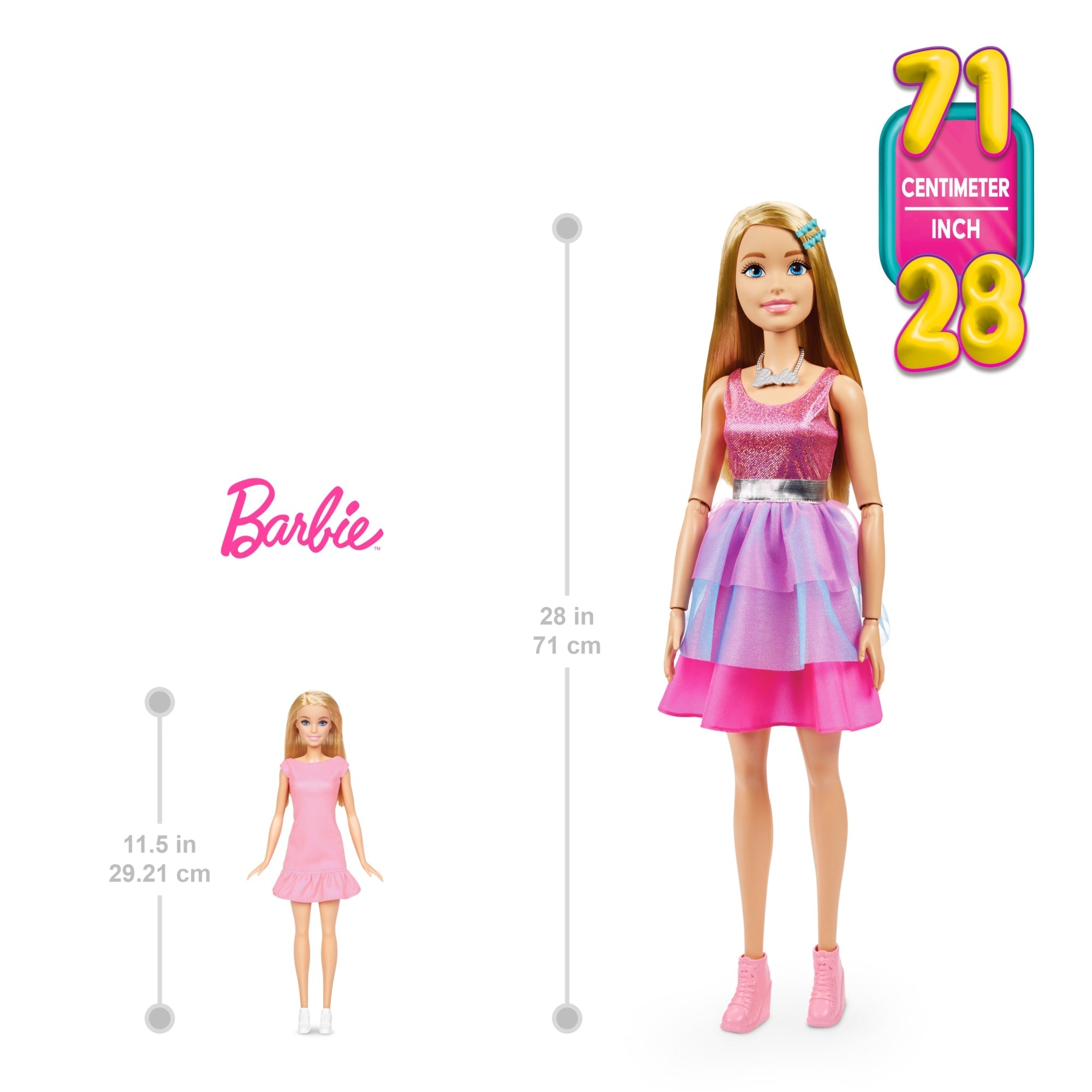Barbie - Poupée Barbie 71Cm - Poupée Mannequin - 3 Ans Et +