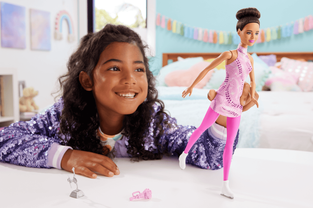 Barbie - Poupée Patineuse Artistique - Poupée Mannequin - 3 Ans Et +