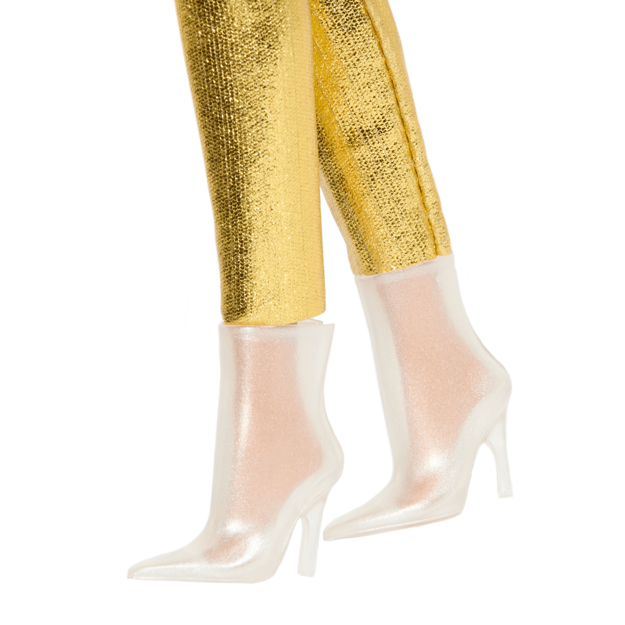 Barbie Fashionistas Pop #222, Petite Met Blond Golvend Haar, Gouden Jumpsuit, 65Ste Verjaardag
