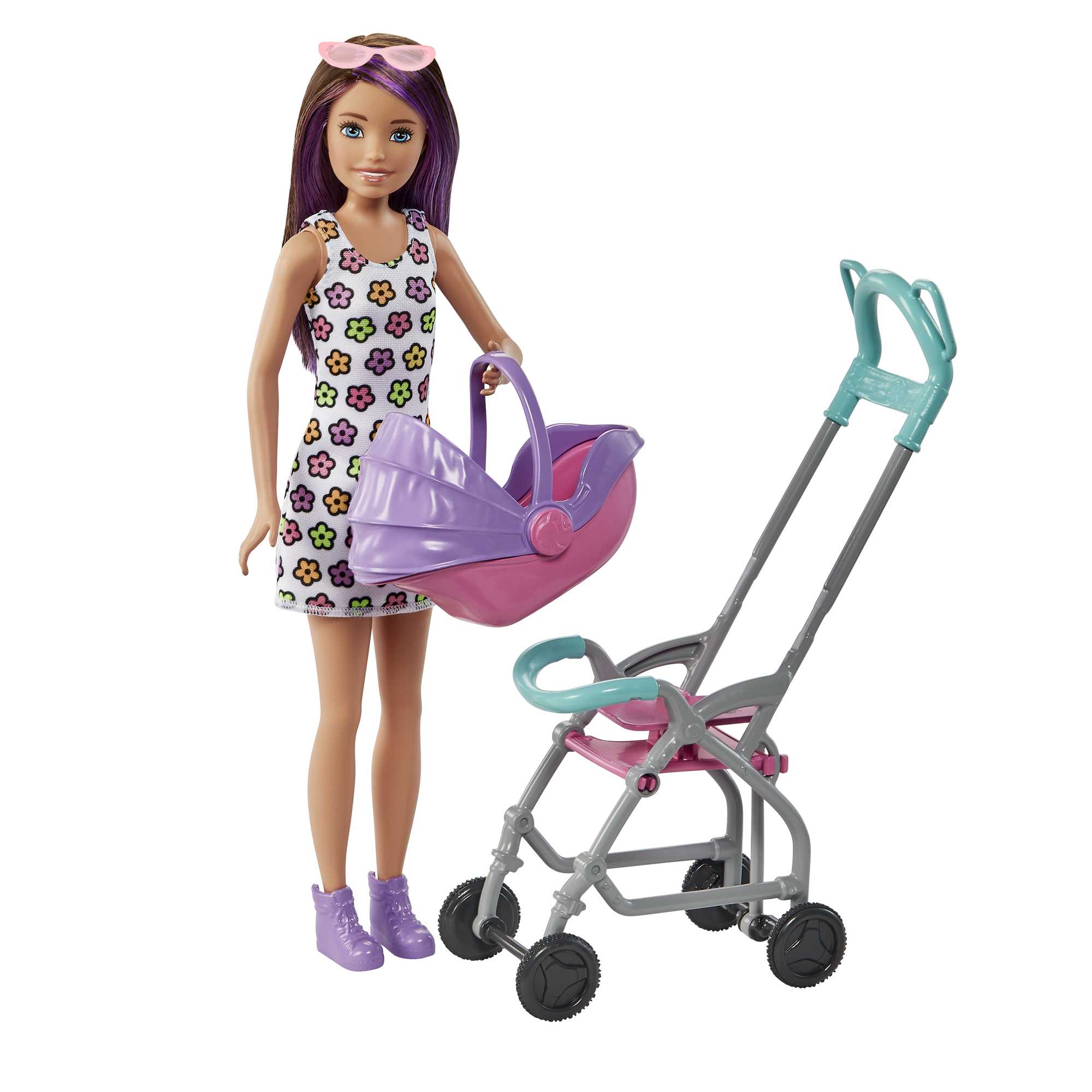 Barbie-Coffret Skipper Baby-Sitter Poussette Avec Poupée, Dès 3 Ans