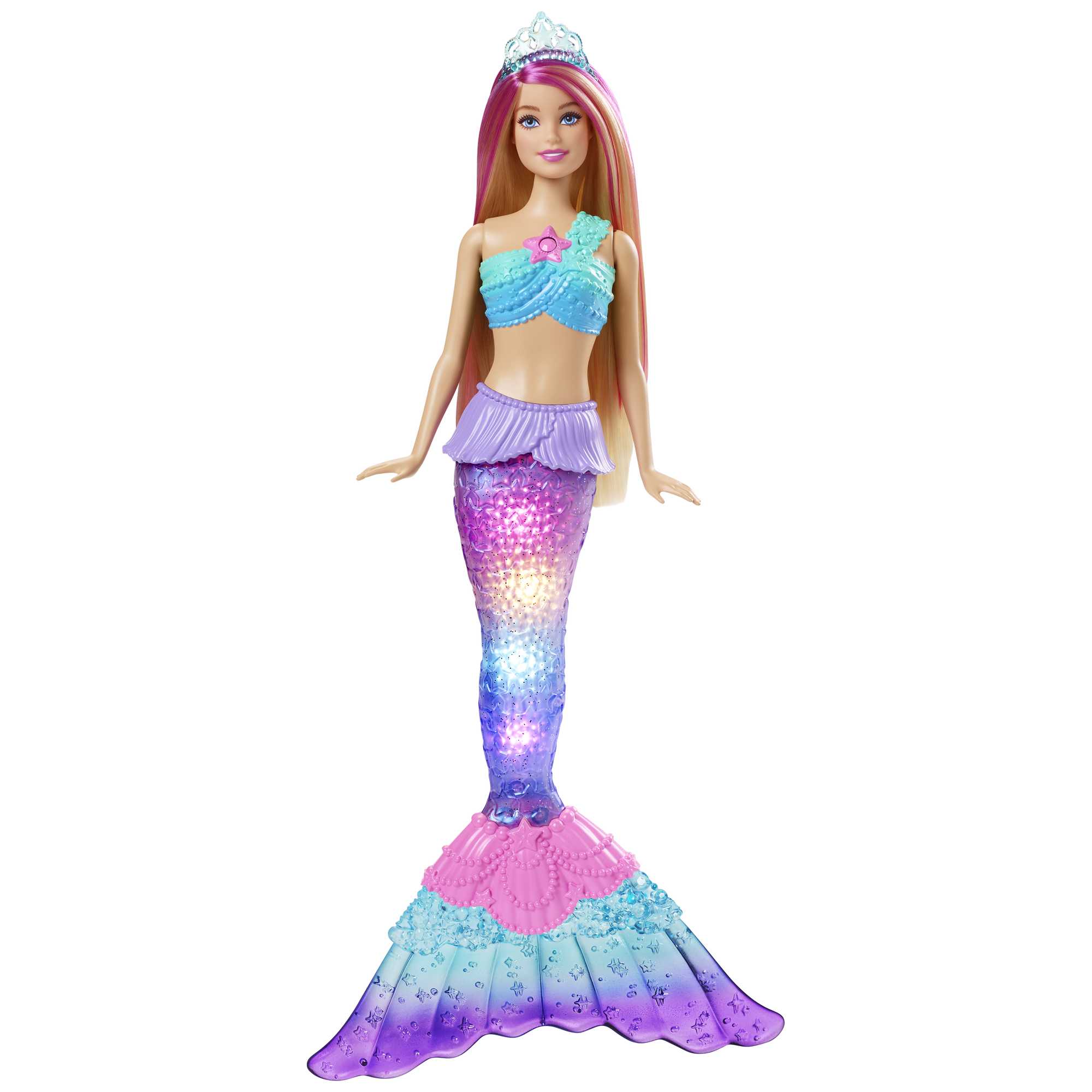 Barbie Dreamtopia Malibu Syrenka Migoczące światełka Lalka