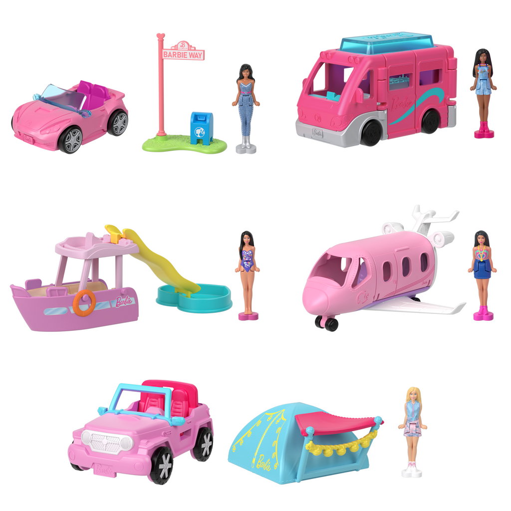 Σετ Παιχνιδιού Mini Barbieland Κούκλα & Όχημα (5 Σχέδια) Με Κουκλίτσα 3,8 Εκ. & Απίθανο Αυτοκίνητο (Τα Σχέδια Μπορεί Να Διαφέρουν)