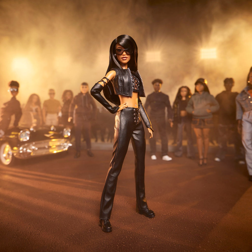 Barbie Signature Puppe, Aaliyah Sammelfigur Im Schwarzen Kunstleder-Outfit