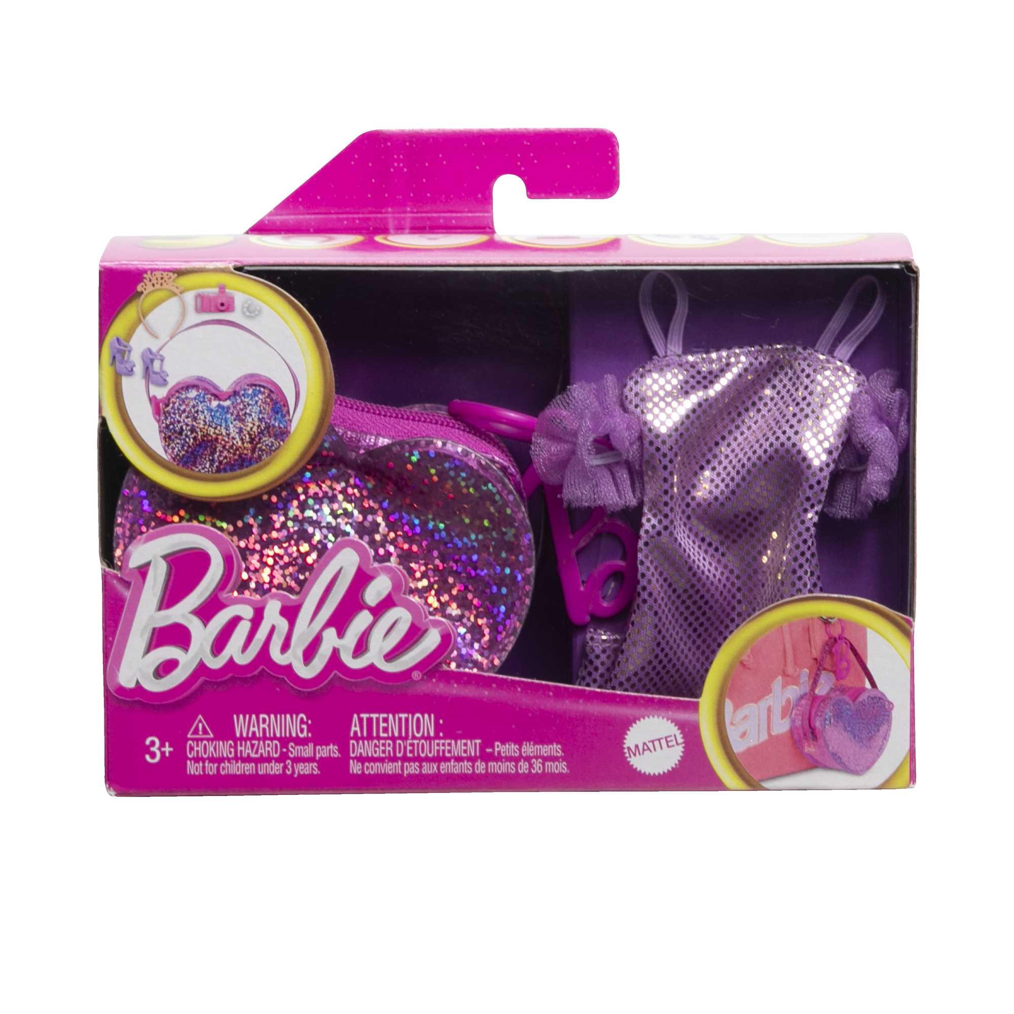 Barbie - Assortiment De Sacs De Mode - Poupée Mannequin - 3 Ans Et +