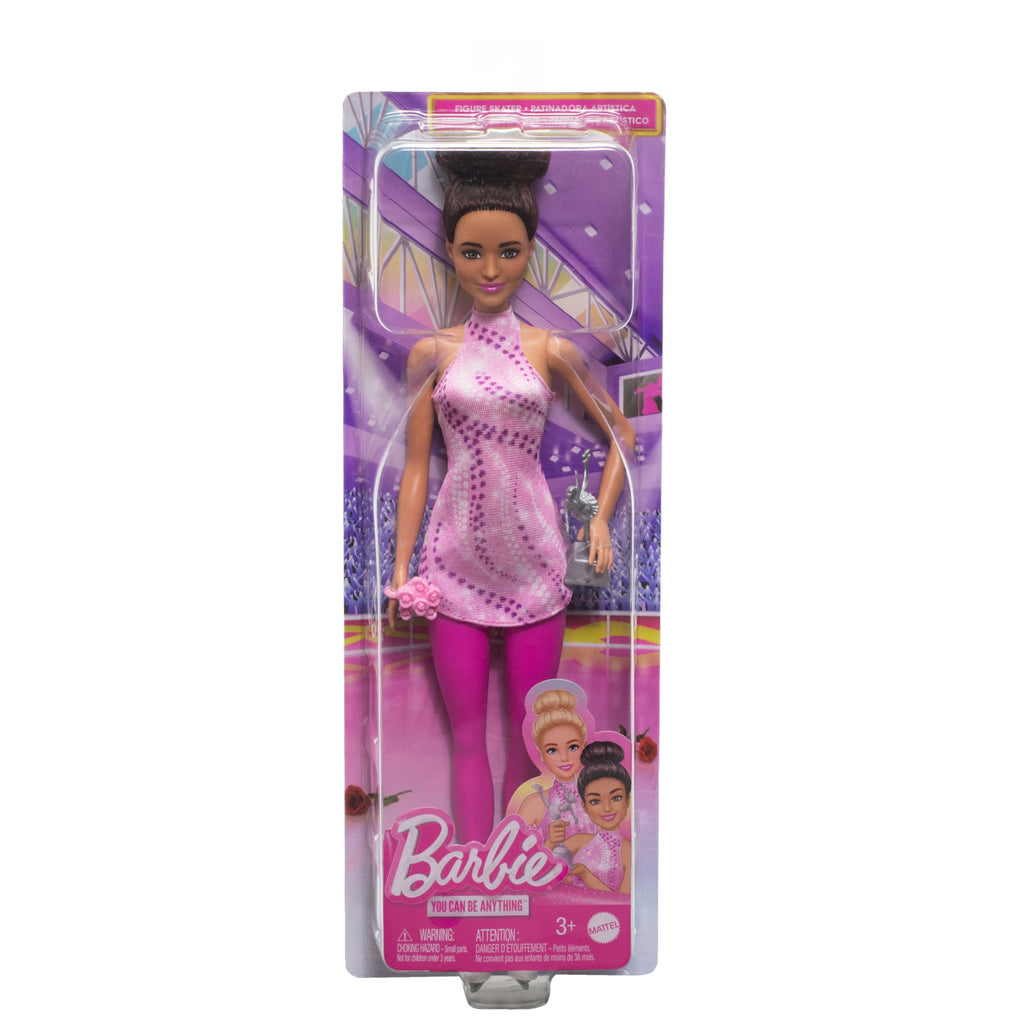 Barbie - Poupée Patineuse Artistique - Poupée Mannequin - 3 Ans Et +