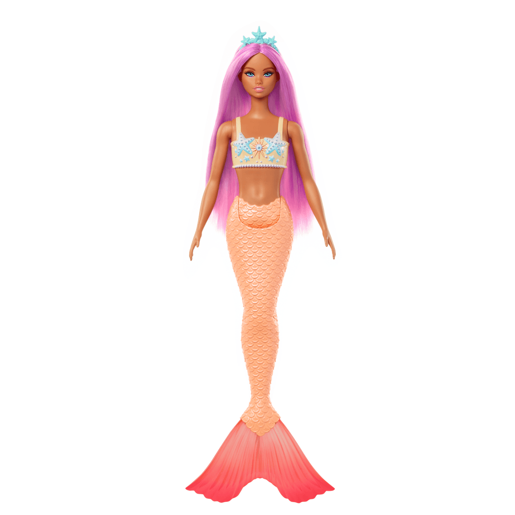 Barbie Syrenka Lalka Pomarańczowy ogon