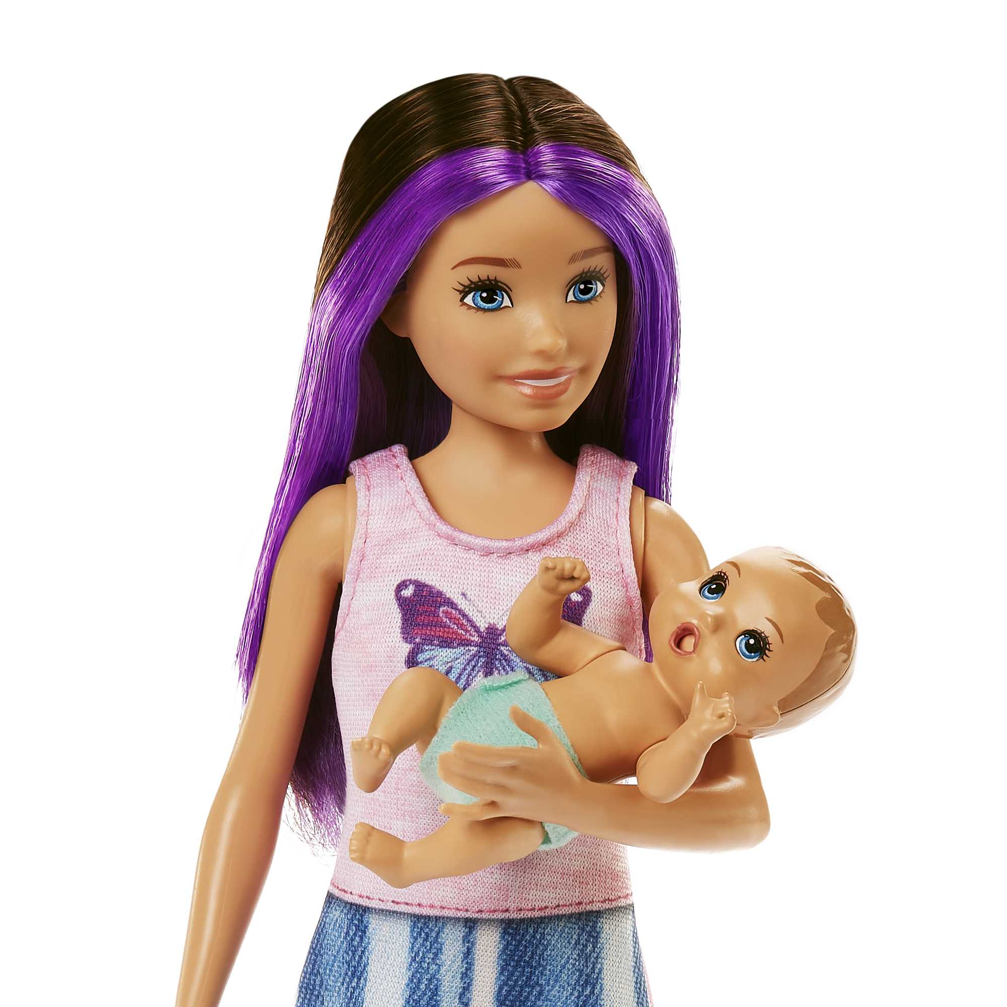 Barbie-Puppen Und Zubehörteile, Skipper Babysitter-Spielset Mit Gitterbett