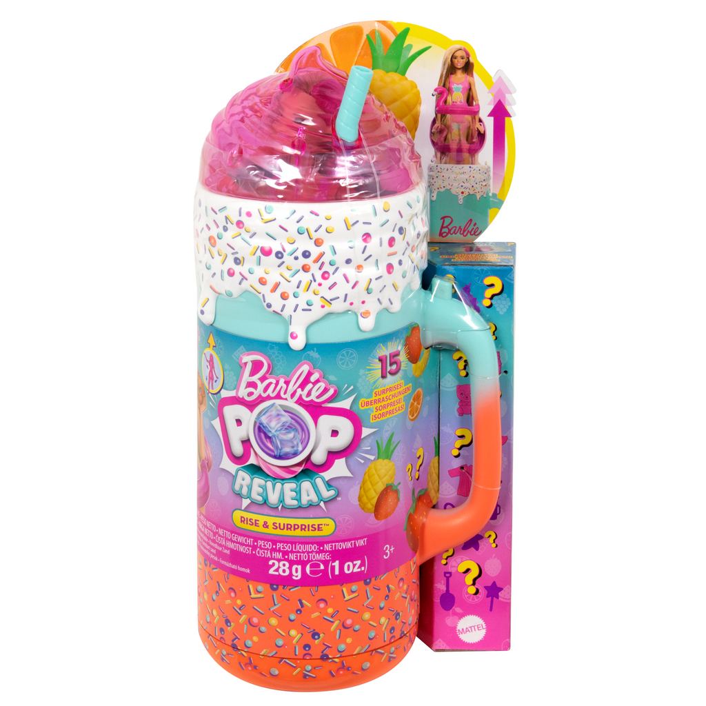 Kokulu Bebek Ve Yumuşacık Kokulu Evcil Hayvan Gibi 15'Ten Fazla Sürpriz Içeren Barbie Pop Reveal Sürprizli Bardak Oyun Seti