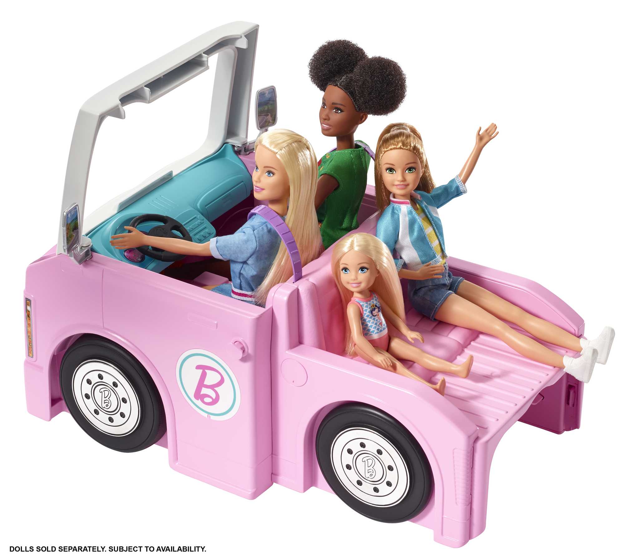 Barbie - Camping-Car De Rêve 3-En-1 - Véhicule Pour Poupée Mannequin - 3 Ans Et +