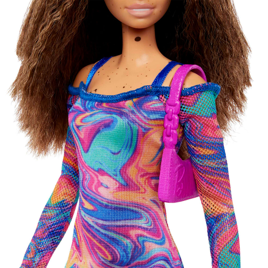 Barbie - Barbie Fashionistas 206 Avec Cheveux Crépus - Poupée Mannequin - 3 Ans Et +