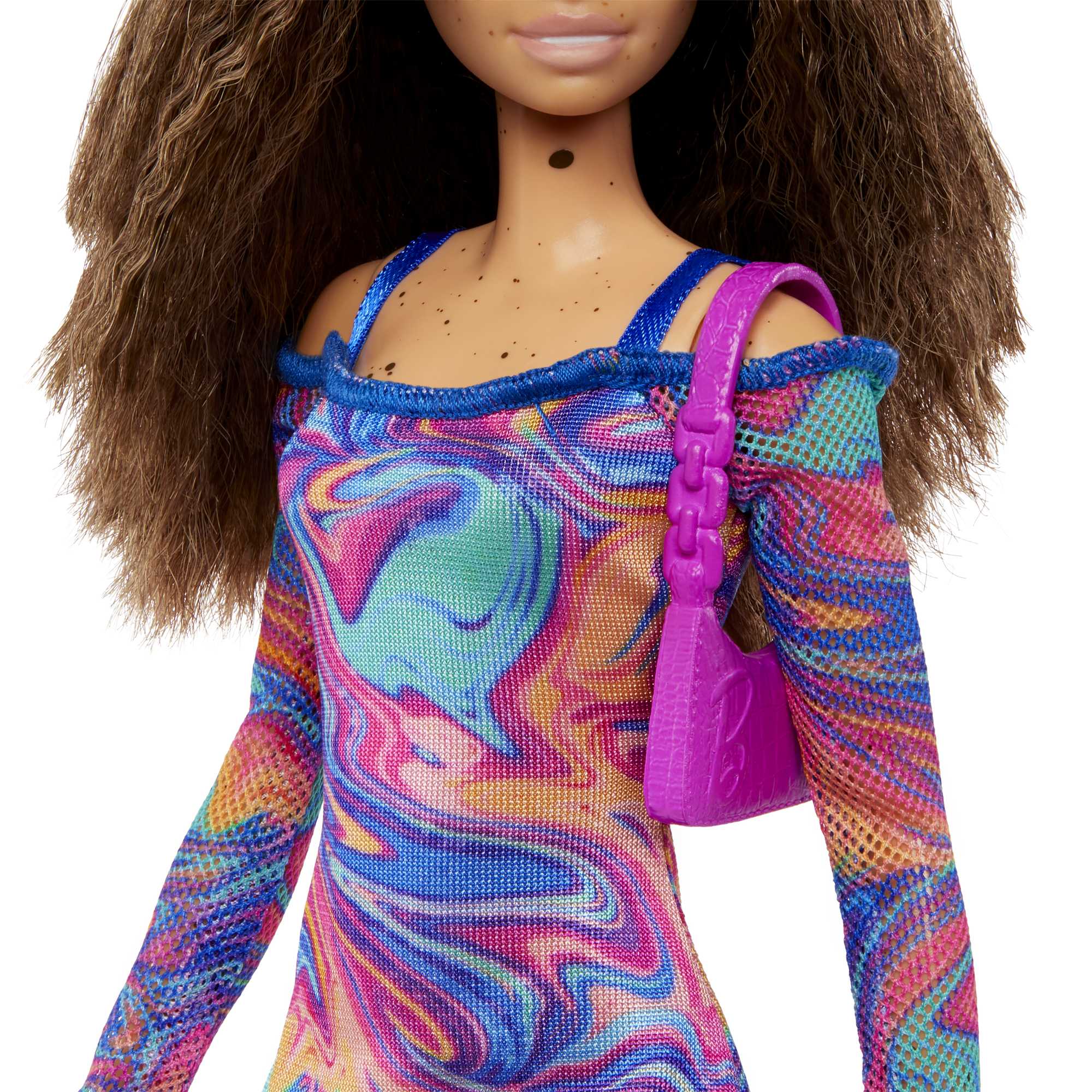 Barbie - Barbie Fashionistas 206 Avec Cheveux Crépus - Poupée Mannequin - 3 Ans Et +