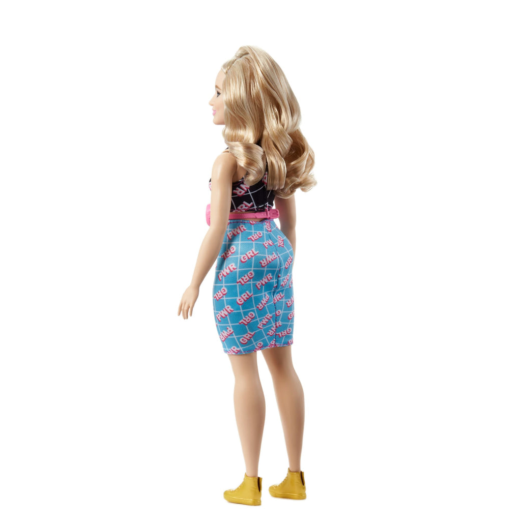 Barbie-Puppe, Kurvige Blondine Im Girl-Power-Outfit, Barbie Fashionistas