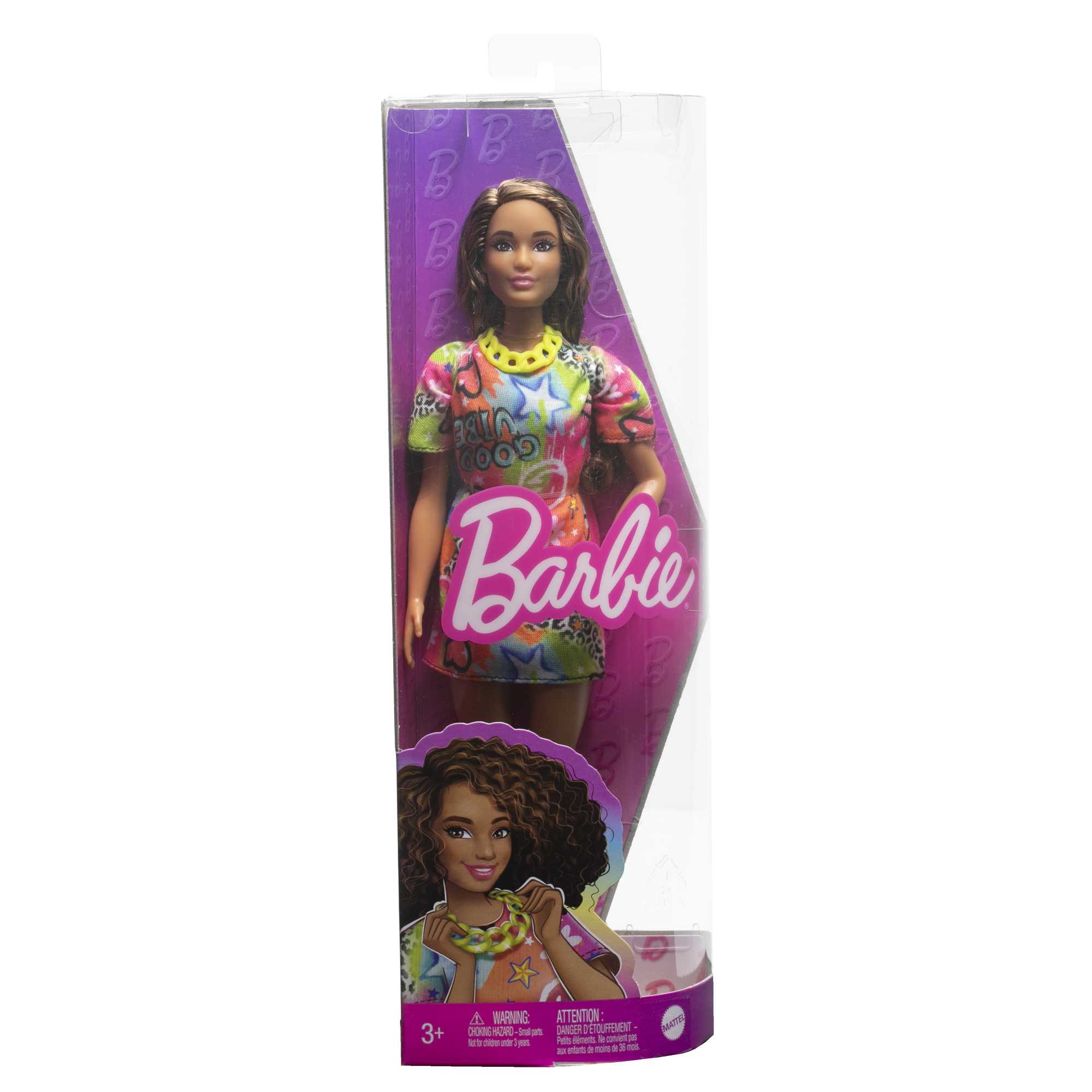 Barbie-Puppe, Brünett Mit Graffiti-Kleid, Barbie Fashionistas