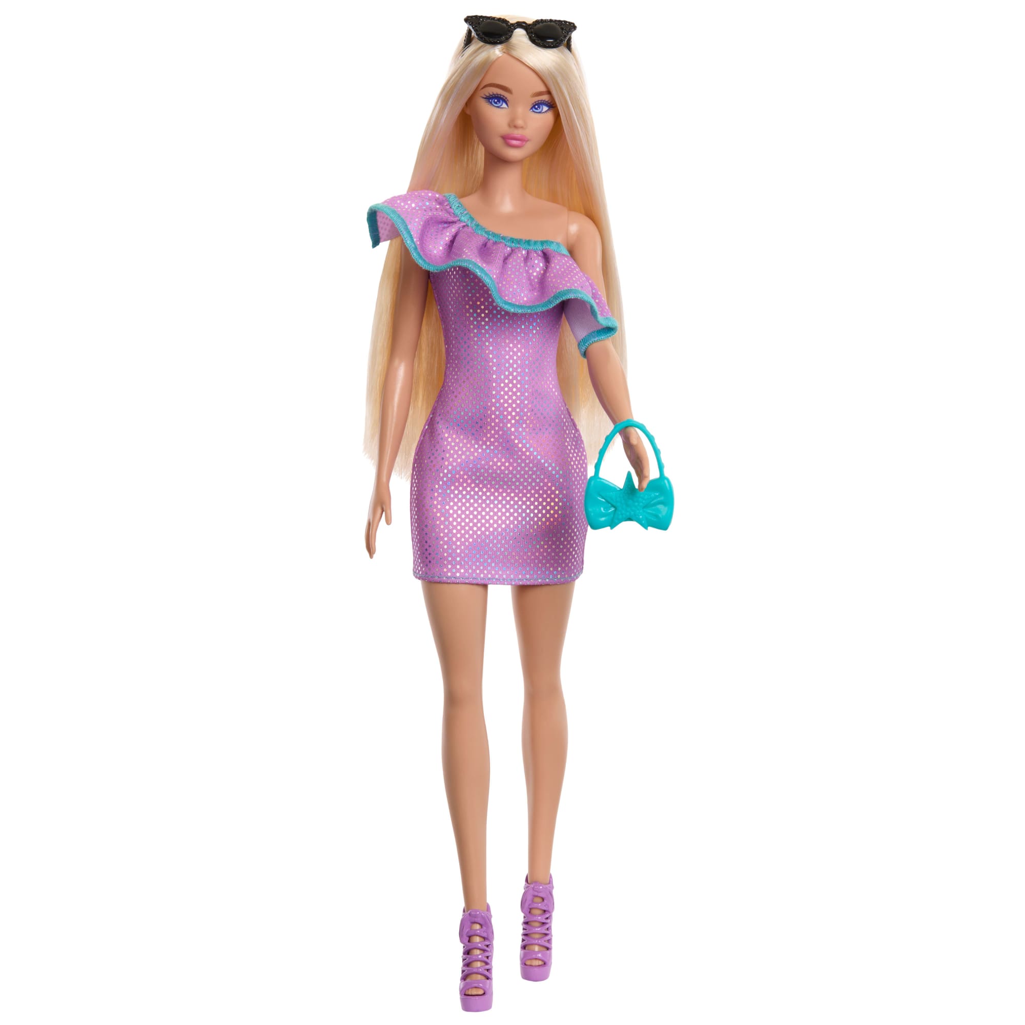 Muñeca Barbie Con Ropa Y Accesorios De Moda, Incluidos Vestidos De Fiesta Y Carteras (3 Trajes)