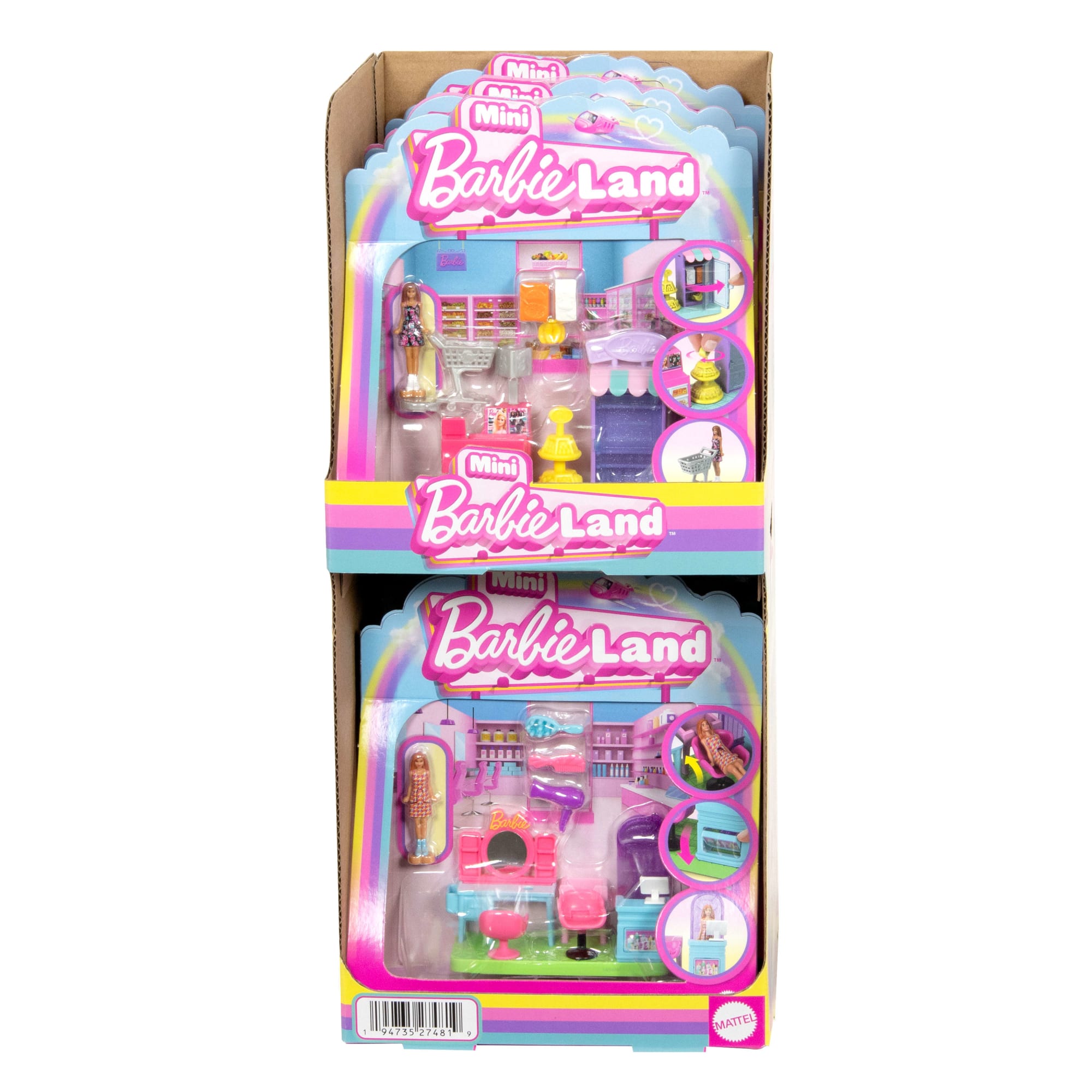 Σετ Παιχνιδιού Mini Barbie Land Σετ Με Κουκλίτσα 3,8 Εκ., Έπιπλο & Αξεσουάρ (Τα Σχέδια Μπορεί Να Διαφέρουν)