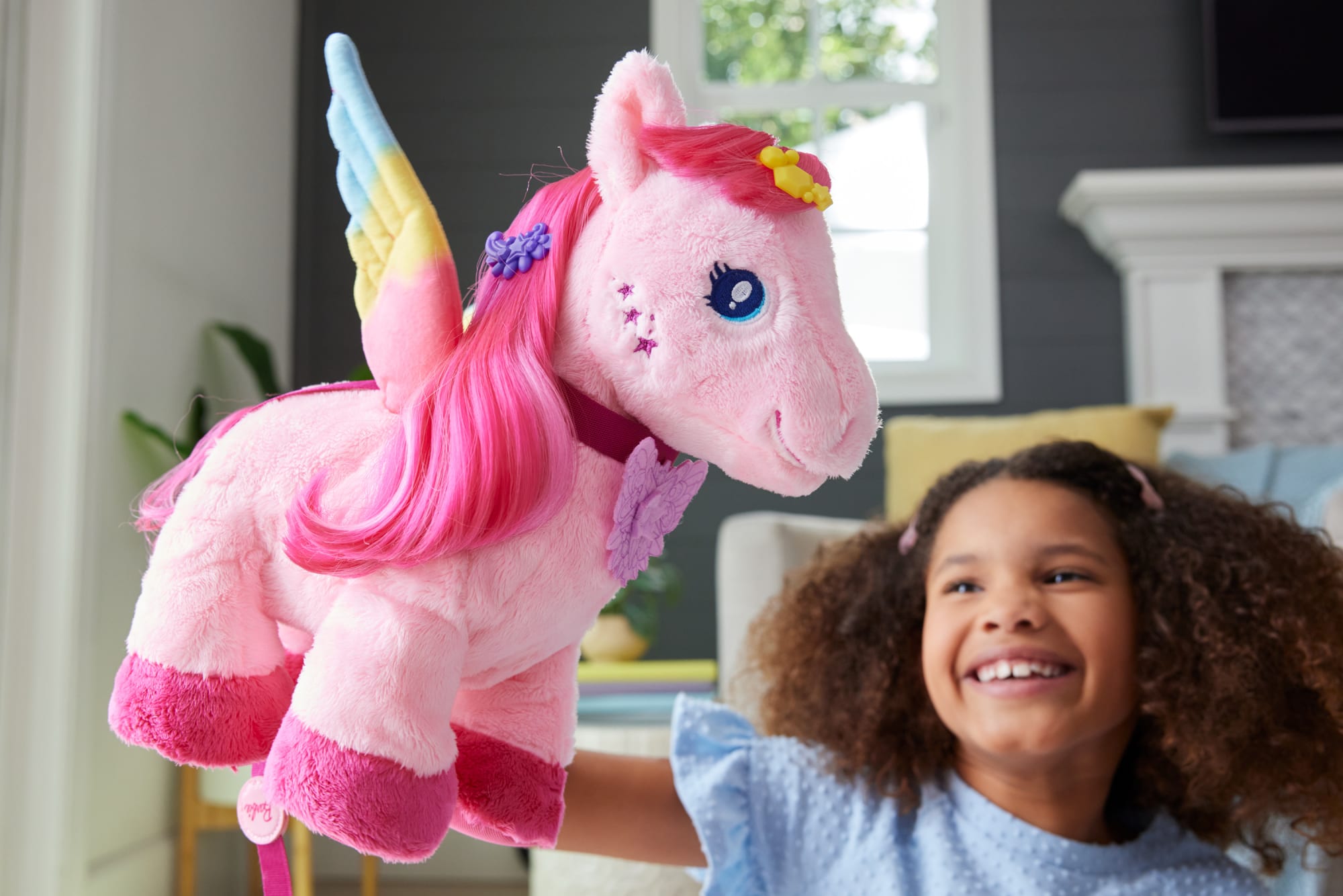 Barbie-A Touch Of Magic-Pégase Marche Et Bat Des Ailes-Peluche