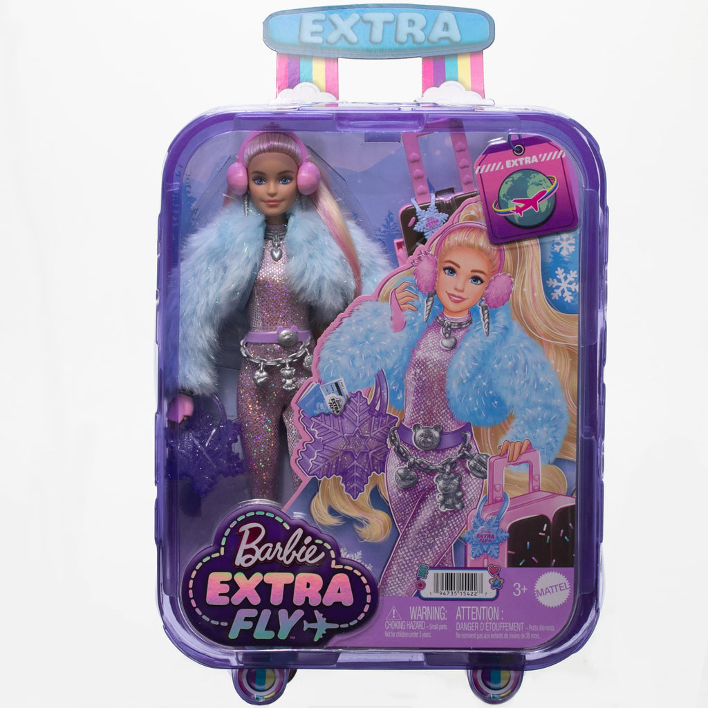 Barbie -Barbie Extra Cool-Poupée voyage en tenue d’hiver