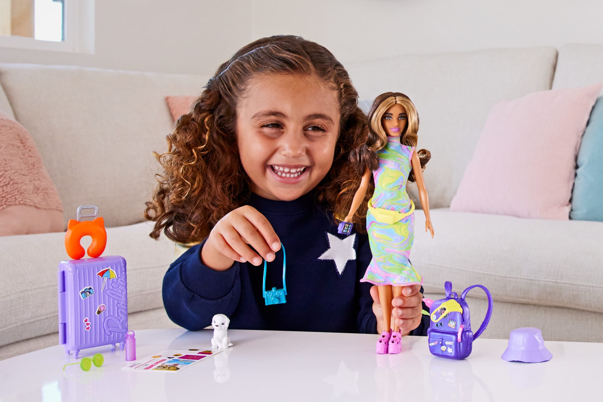 Barbie Pop En Accessoires, Reisset Met Teresa Pop En Puppy