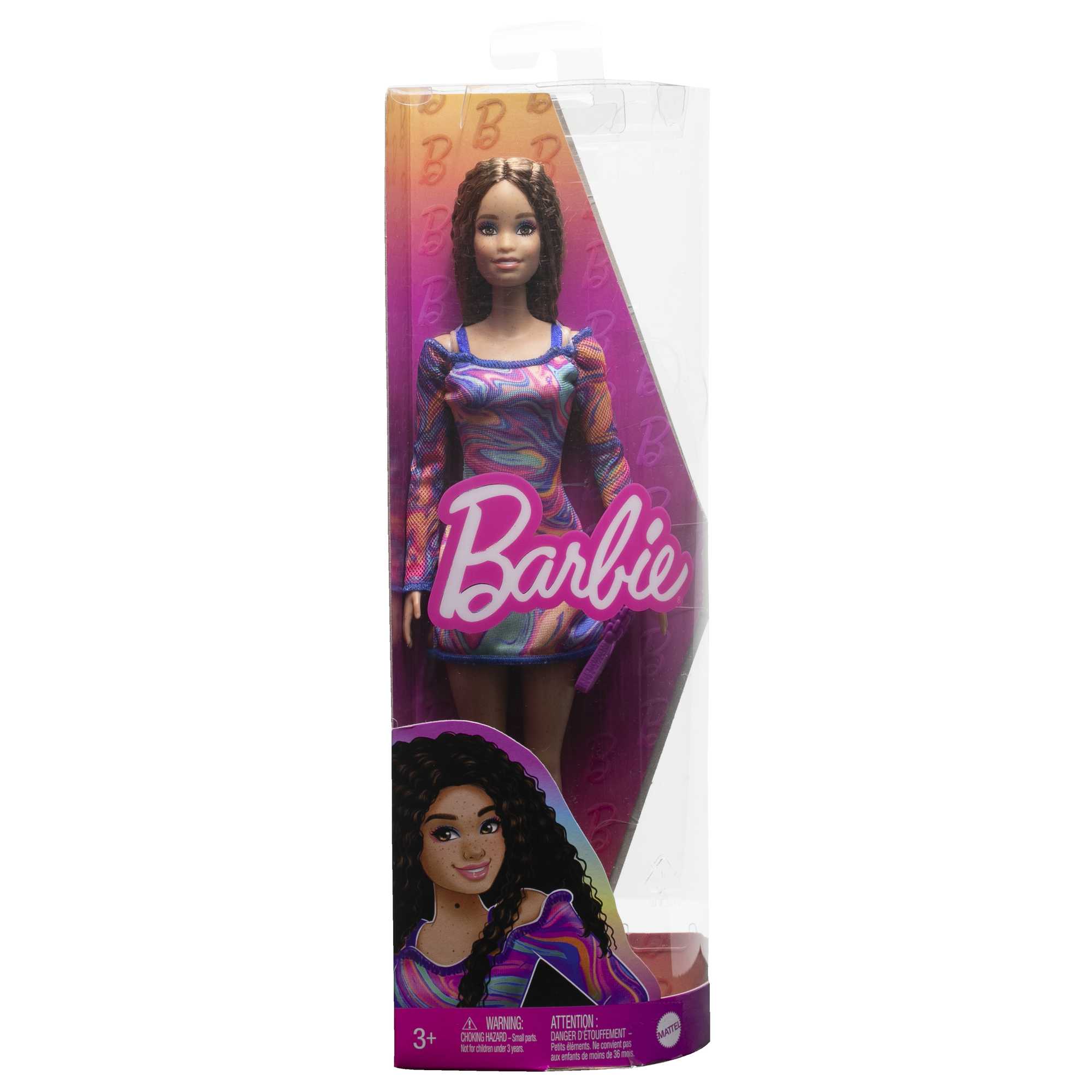 Barbie - Barbie Fashionistas 206 Avec Cheveux Crépus - Poupée Mannequin - 3 Ans Et +