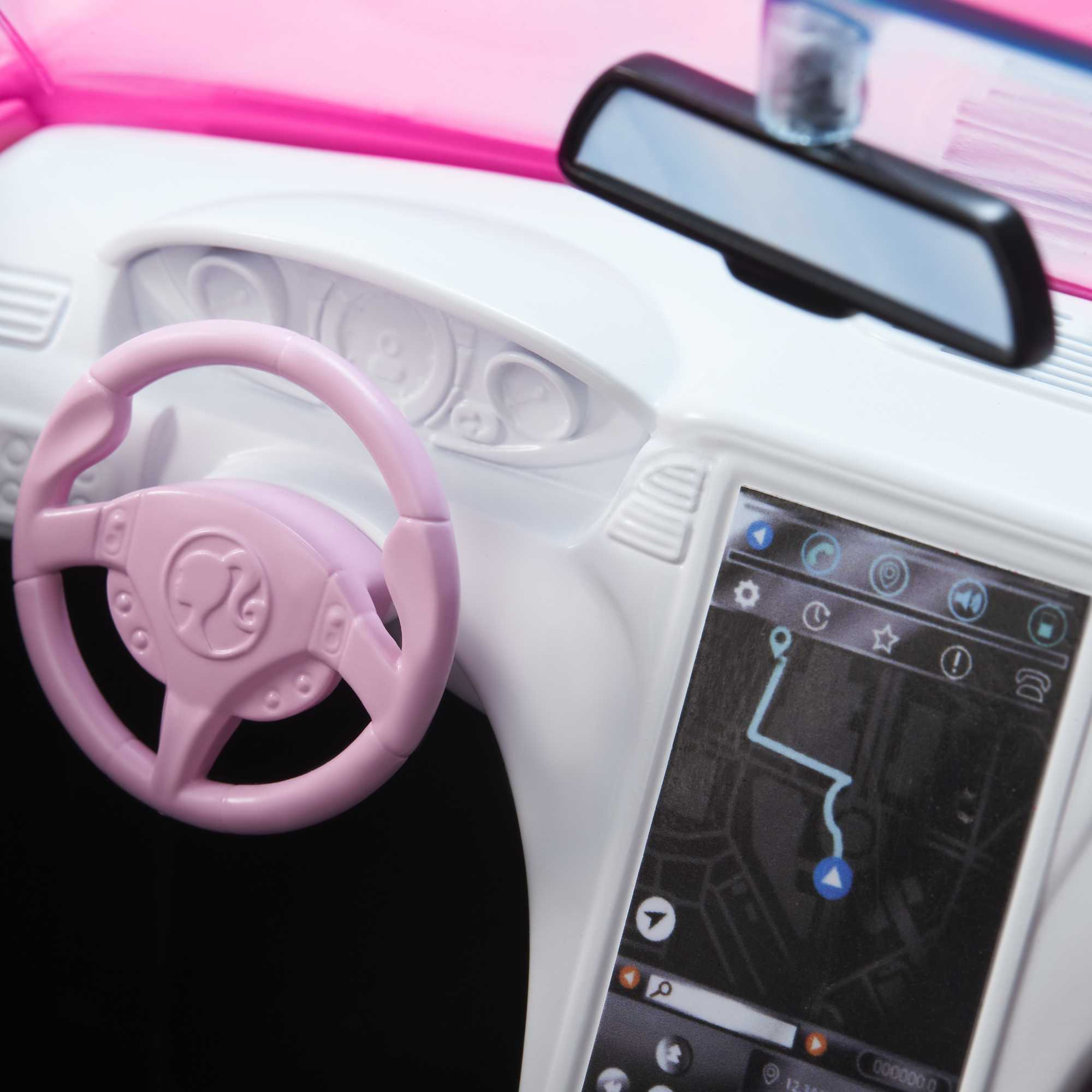 Barbie - Voiture Cabriolet De Barbie - Véhicule Poupée Mannequin - Dès 3 Ans