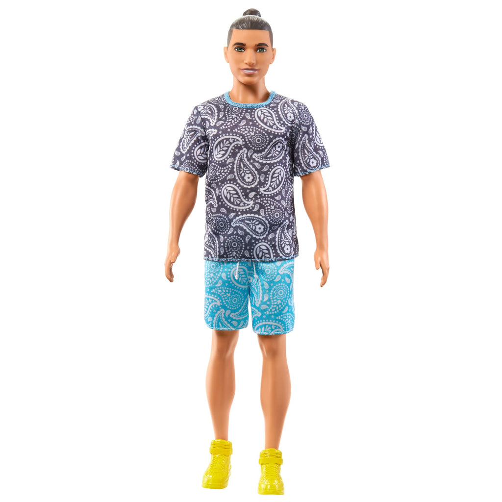 Ken-Puppe, Barbie Fashionistas, Braune Haare Und Paisley-Outfit