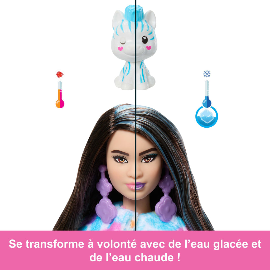 Barbie-Barbie Cutie Reveal-Poupée Zèbre Rêve Coloré Avec 10 Surprises