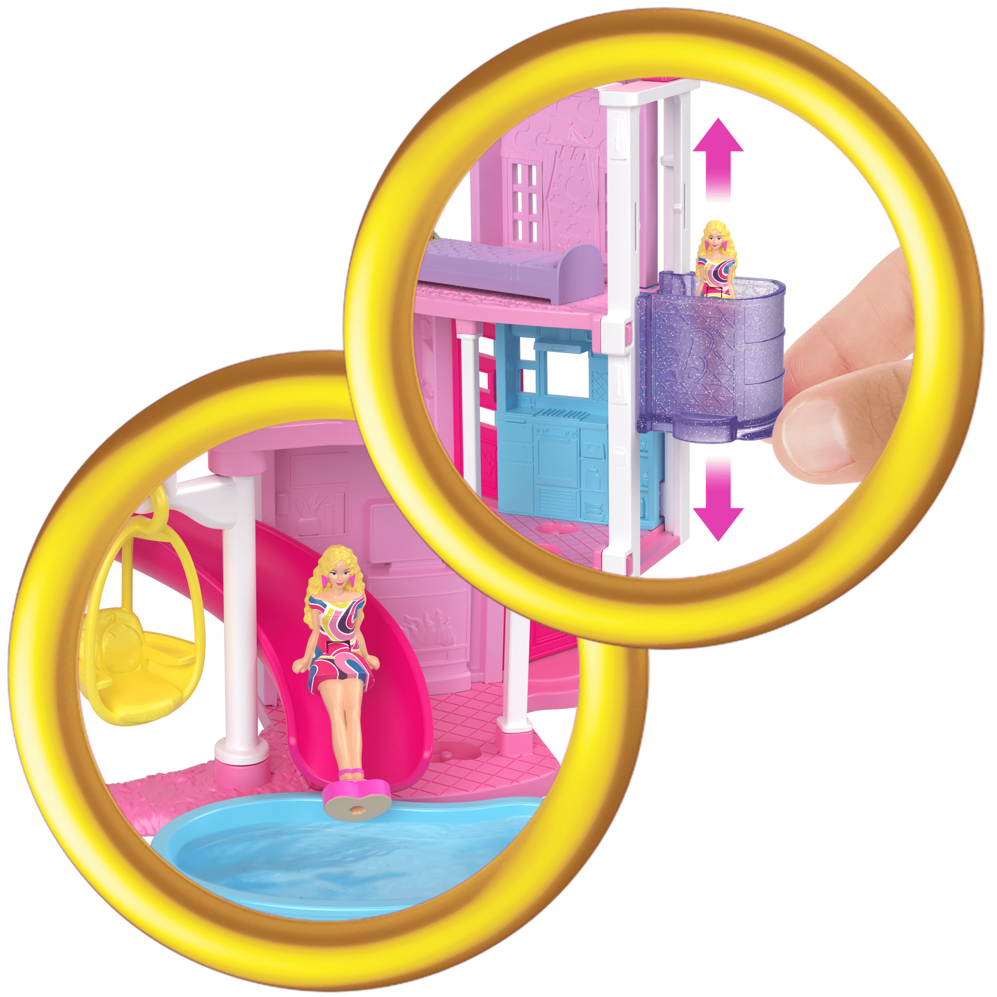 Barbie Mini Barbieland Domek I Minilalka Zestaw Z Domkiem Dla Lalek W Wersji Mini, Laleczka I Akcesoria