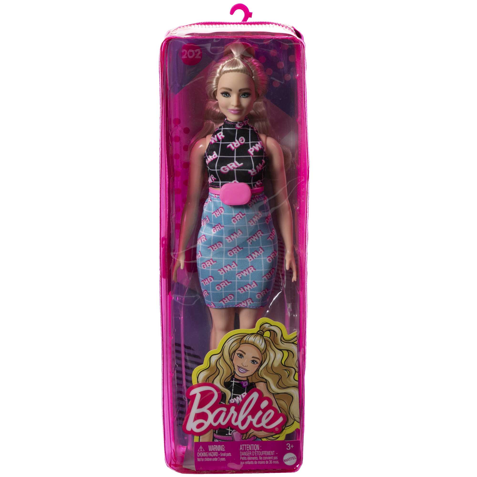 Barbie-Puppe, Kurvige Blondine Im Girl-Power-Outfit, Barbie Fashionistas