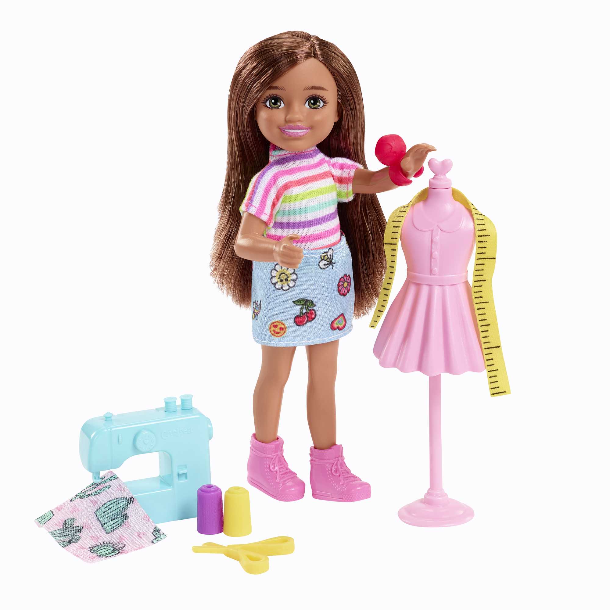 Barbie Toys, Chelsea Doll and Accessories, Can Be Career-Themed Small Dolls