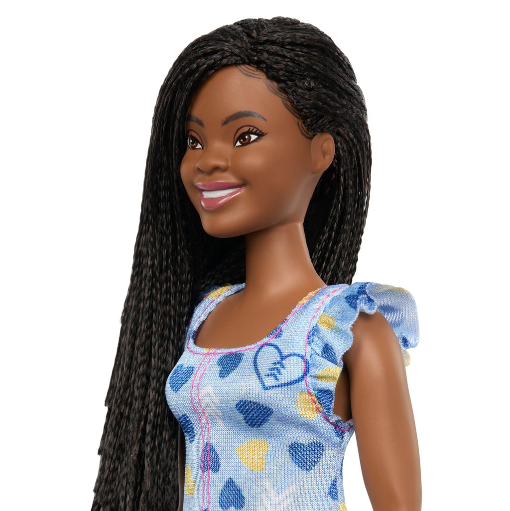 Barbie Fashionistas Puppe Nr. 229, Barbie-Puppe Mit Down-Syndrom in Herzchenkleid
