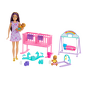 Barbie Skipper Canguro Con Conjunto De Juego De Gemelos Y Accesorios