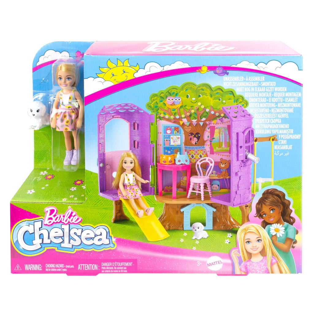 Barbie Chelsea Casa Del Árbol Set De Juego Para Muñecas +3 Años