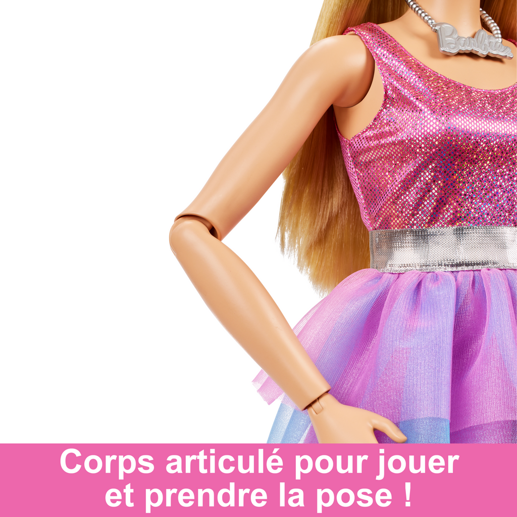Barbie - Poupée Barbie 71Cm - Poupée Mannequin - 3 Ans Et +