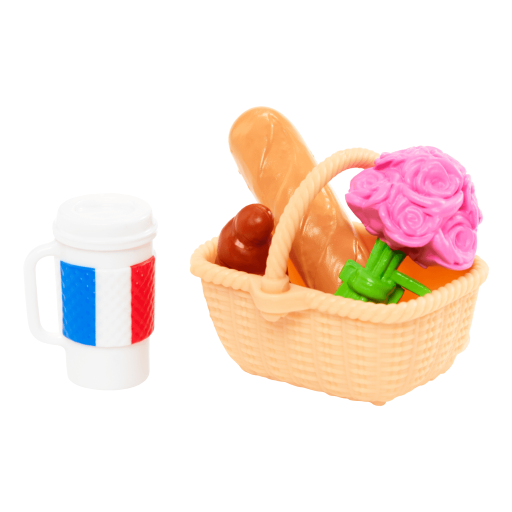 Barbie Dünyayı Geziyoruz Paris Macerası Bebek Seti, Kıyafeti Ve Piknik Aksesuarlarıyla Kahverengi Saçlı Bebek