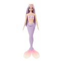 Barbie Zeemeerminpop Met Lila Haar, Een Paarse Staart En Haarband