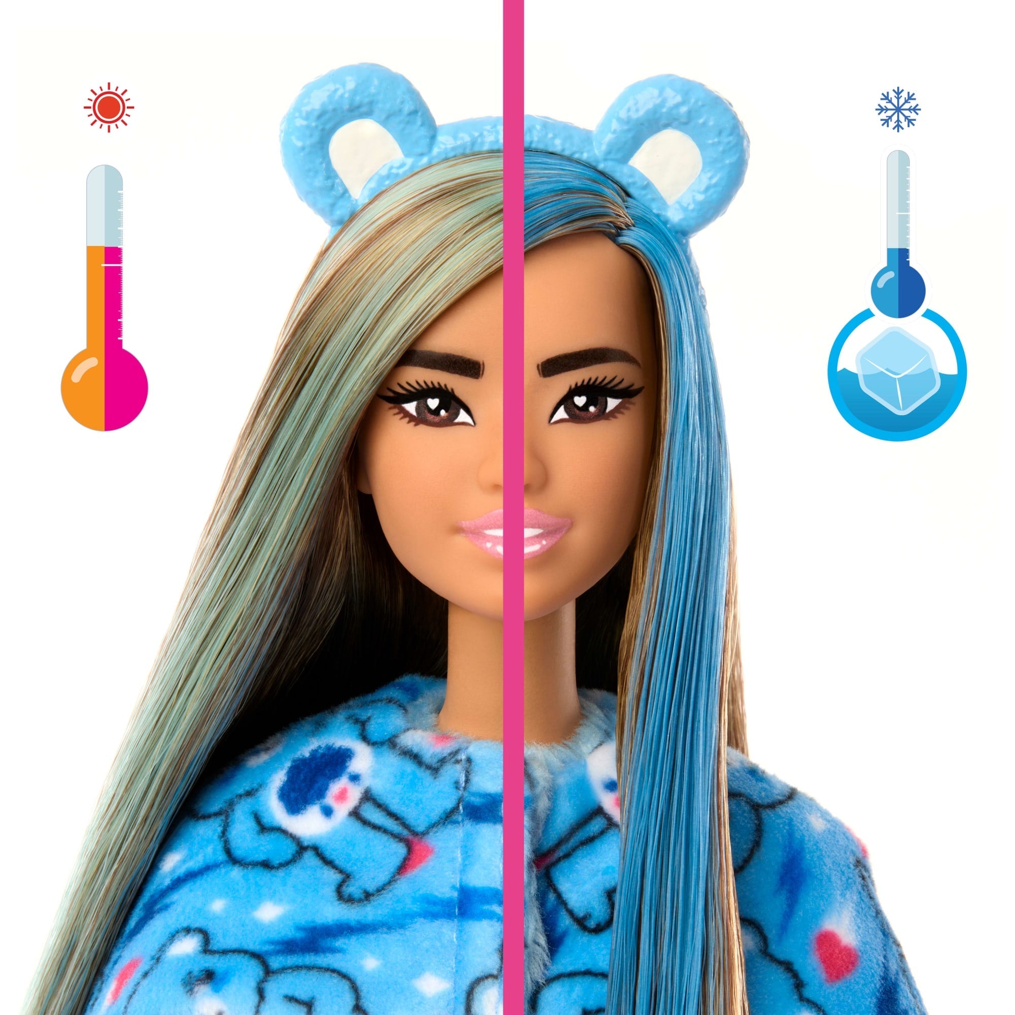 Poupée Barbie Cutie Reveal Bisounours Touronchon Bleu