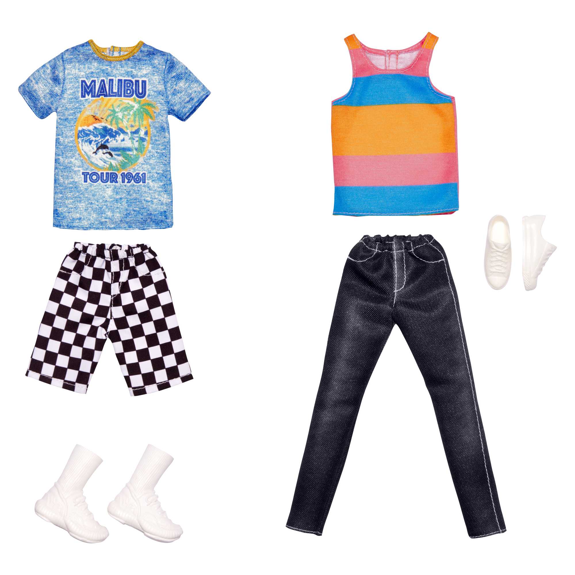 Abiti Barbie Vestiti Per Bambola Ken Con 1 Outfit E 1 Accessorio