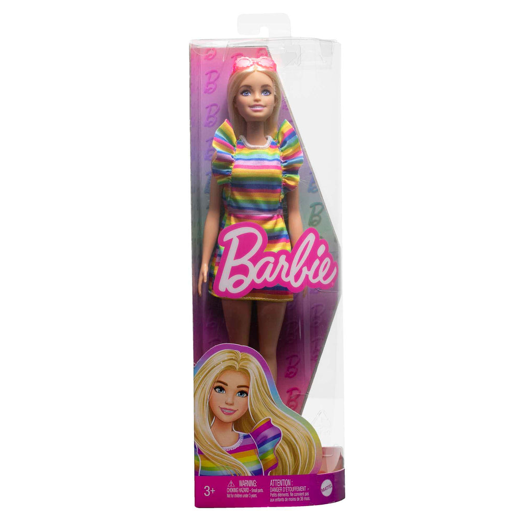 Barbie-Puppe Mit Zahnspange Und Regenbogenkleid, Barbie Fashionistas