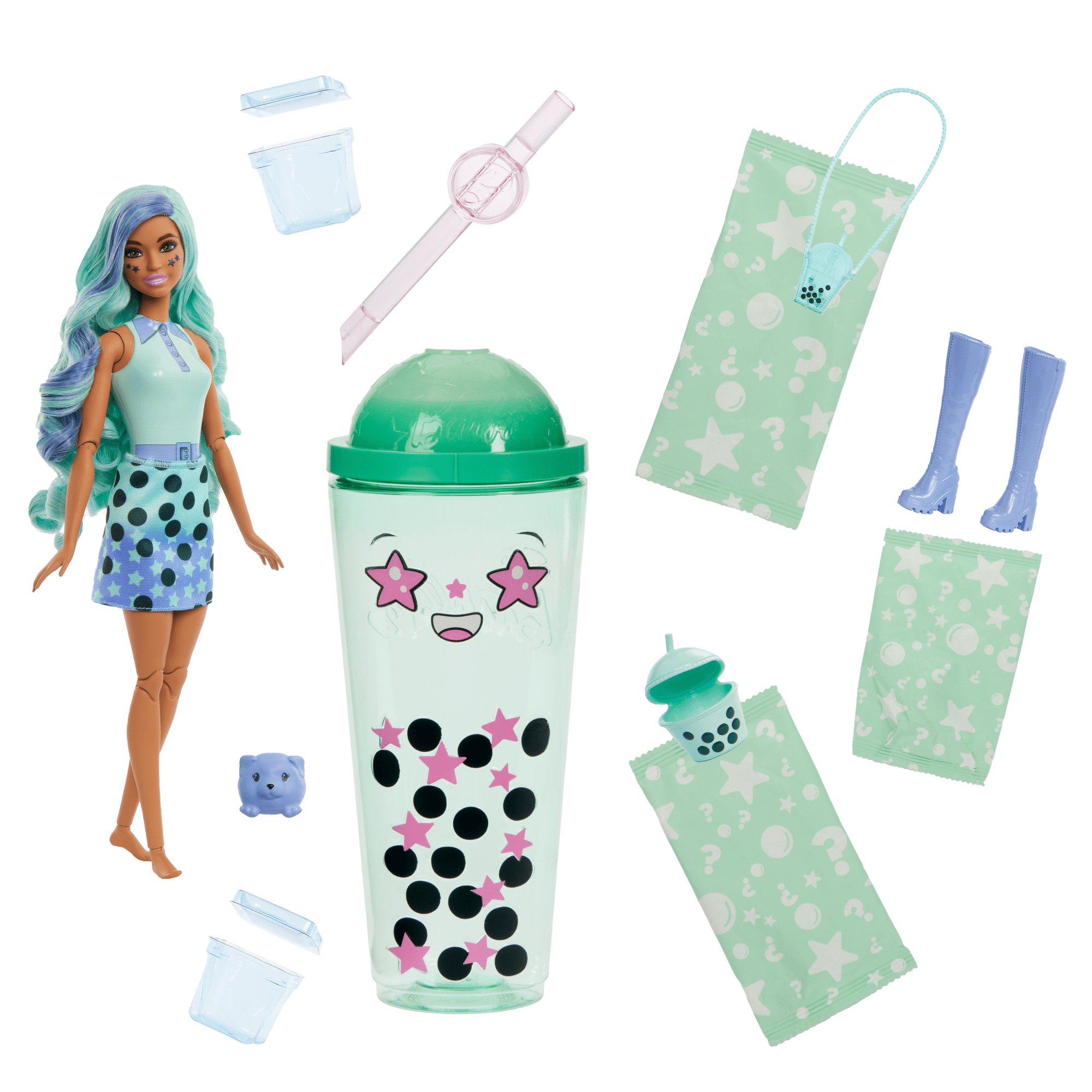Barbie Pop Reveal Bubble Tea Series Fashion Doll & Accessories Set With 8 Surprises