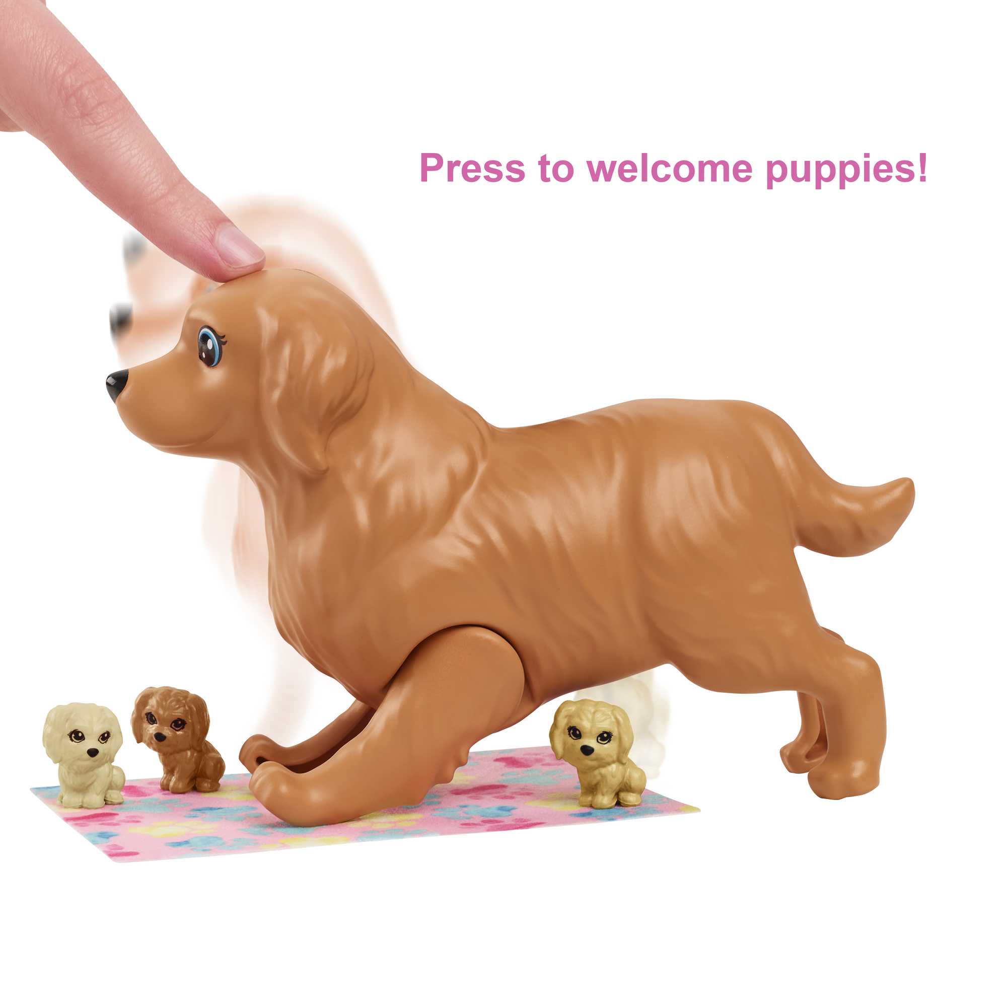 Barbie Newborn Pups Playset With Doll & Animal Toys
