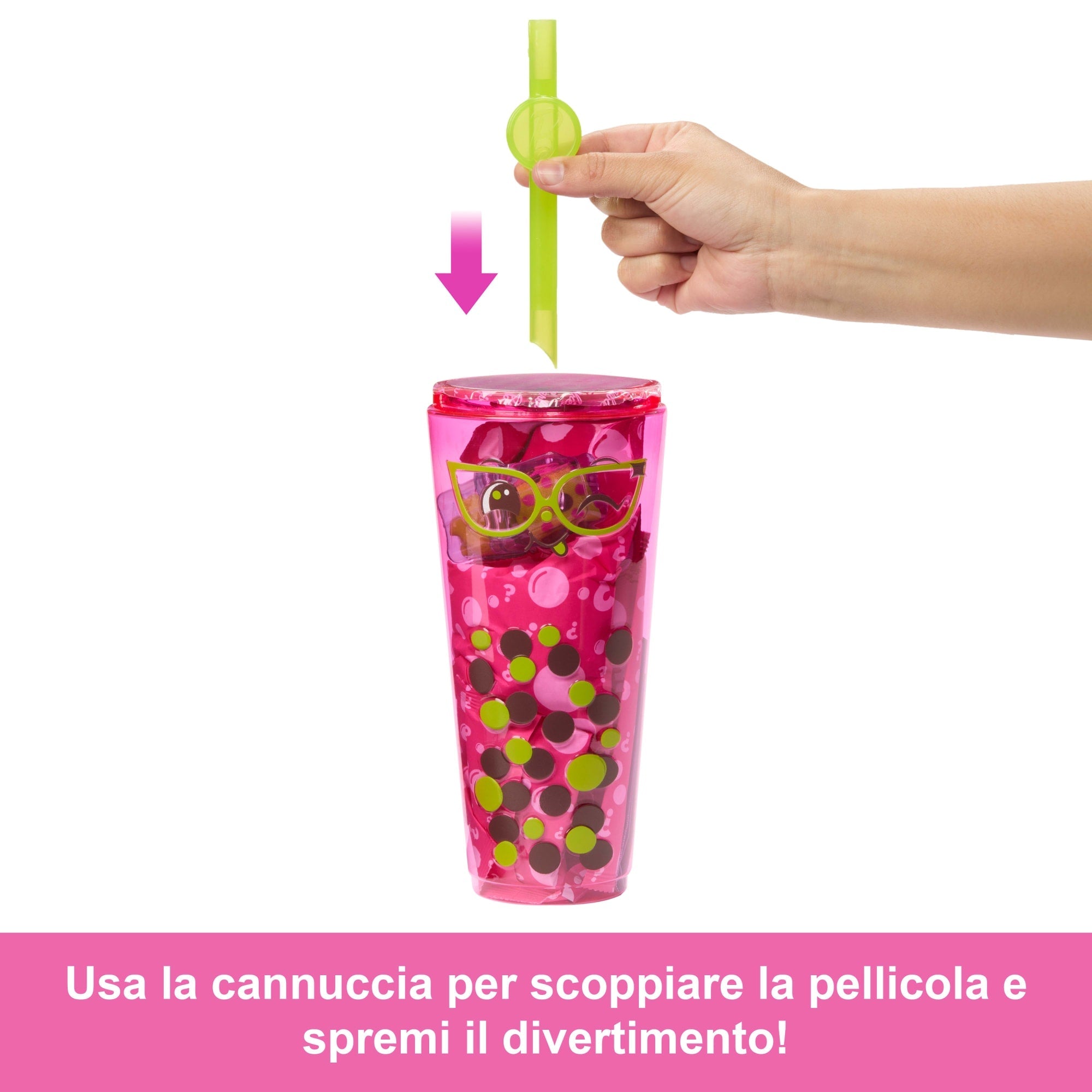 Barbie Pop Reveal Serie Bubble Tea, Bambola E Accessori, Set Con Bambola Berry Bliss Profumata Alla Moda