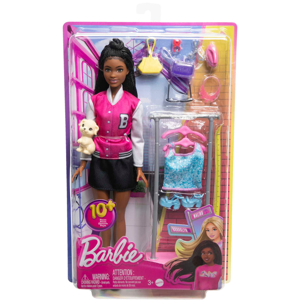 Barbie - Coffret Barbie Brooklyn Styliste - Poupée Mannequin - 3 Ans Et +