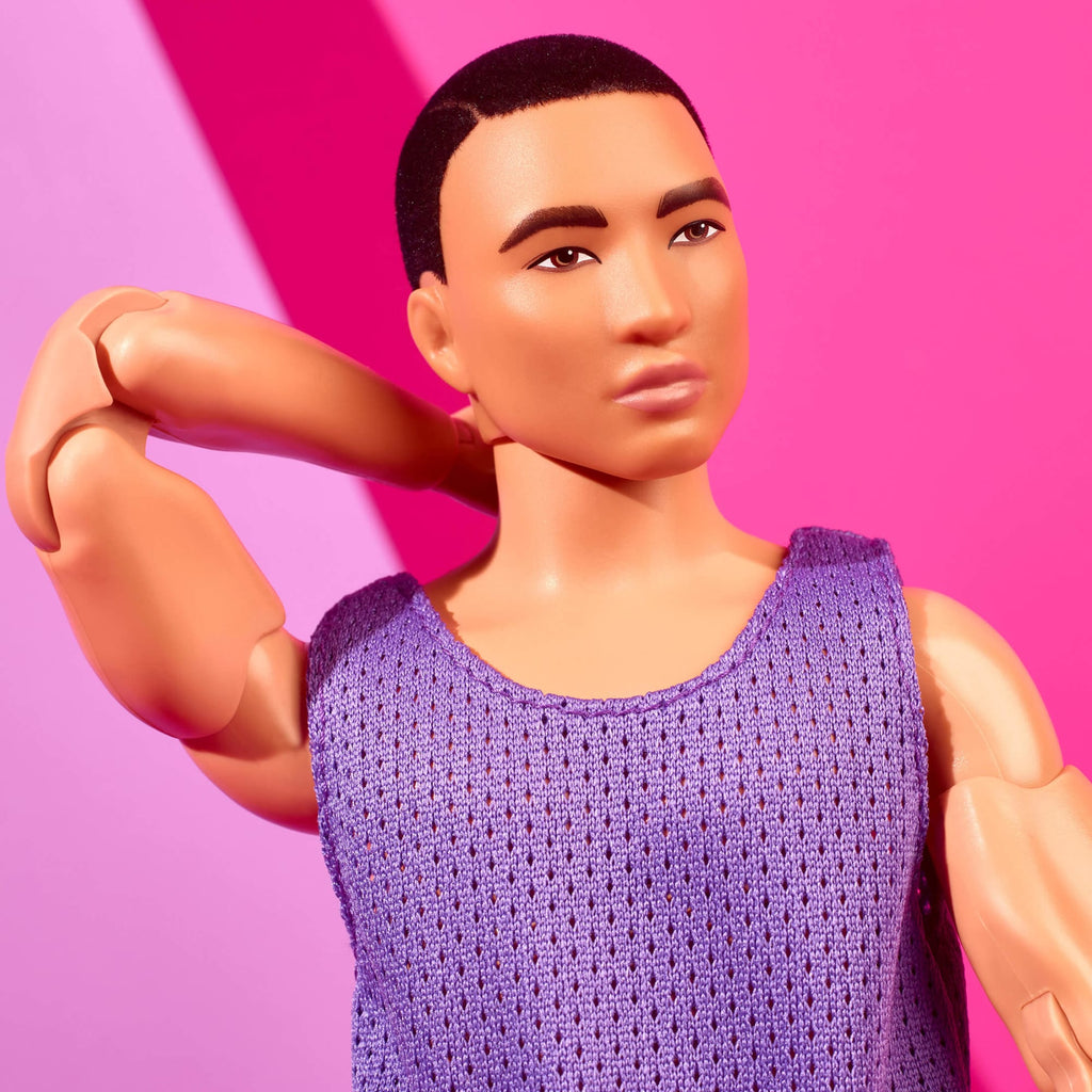 Barbie - Barbie Ken Barbie Looks Cheveux Bruns Tenue Color Block - Poupée Mannequin - 3 Ans Et +