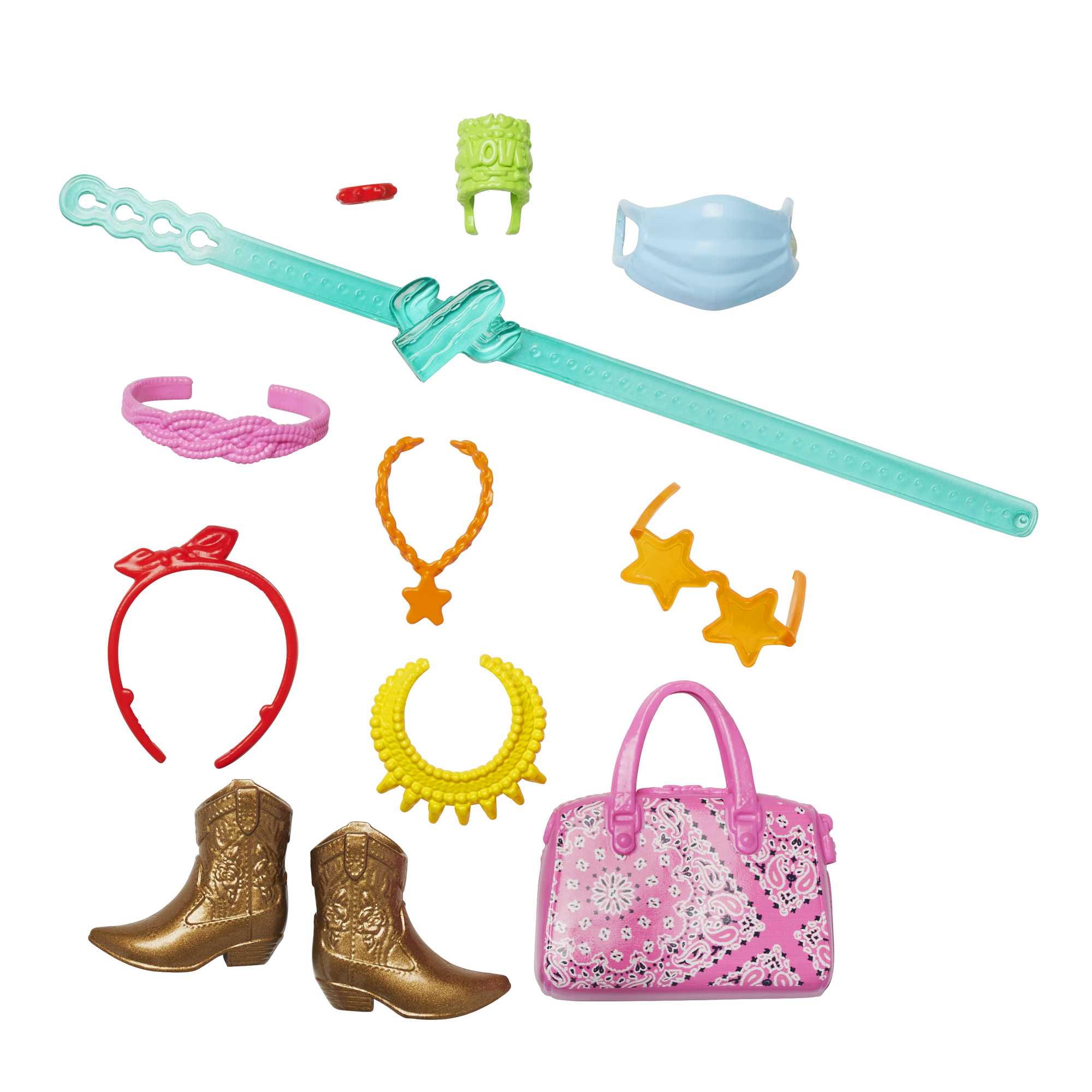 Barbie Accessori Assortimento Con 11 Pezzi A Tema Che Arricchiscono Le Storie Con Le Bambole Barbie