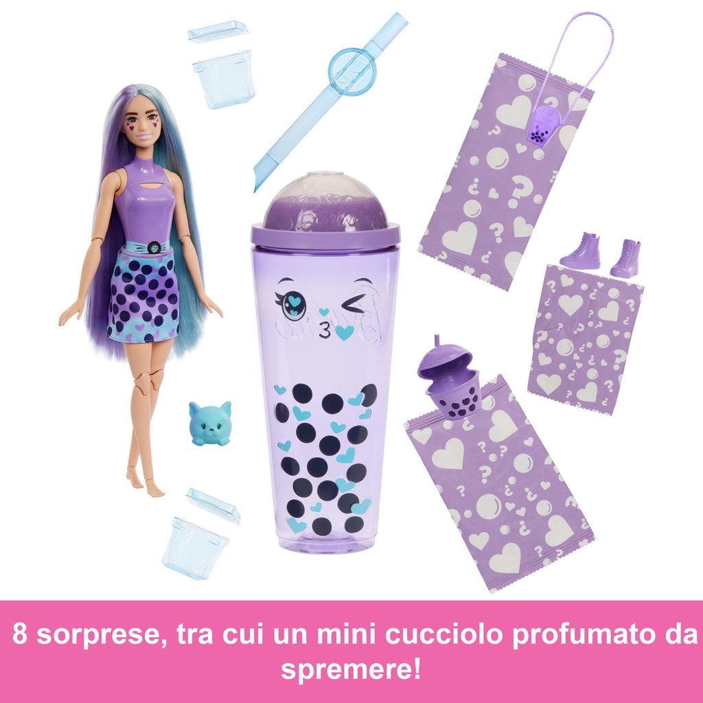 Barbie Pop Reveal Serie Bubble Tea, Bambola E Accessori, Set Con Bambola Taro Milk Profumata Alla Moda