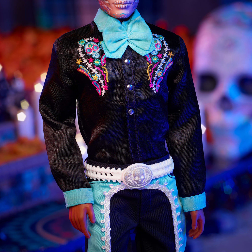 Barbie-Día De Muertos 2024-Poupée Ken Avec Costume Noir Et Chapeau