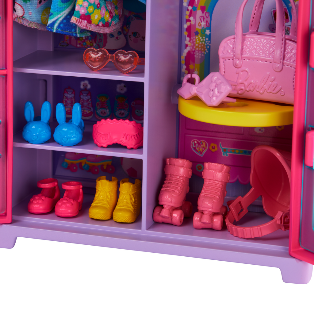 Barbie Chelsea Pop En Kast Speelset Met Kleding En Accessoires