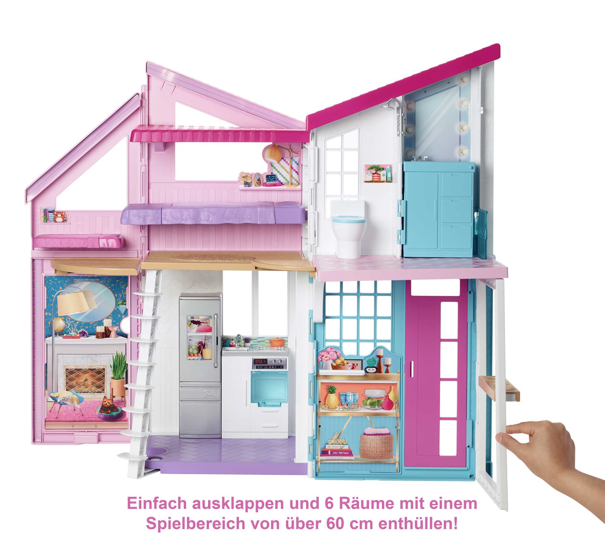Barbie Malibu Haus, Puppenhaus, Barbie Stadthaus Mit Zubehör