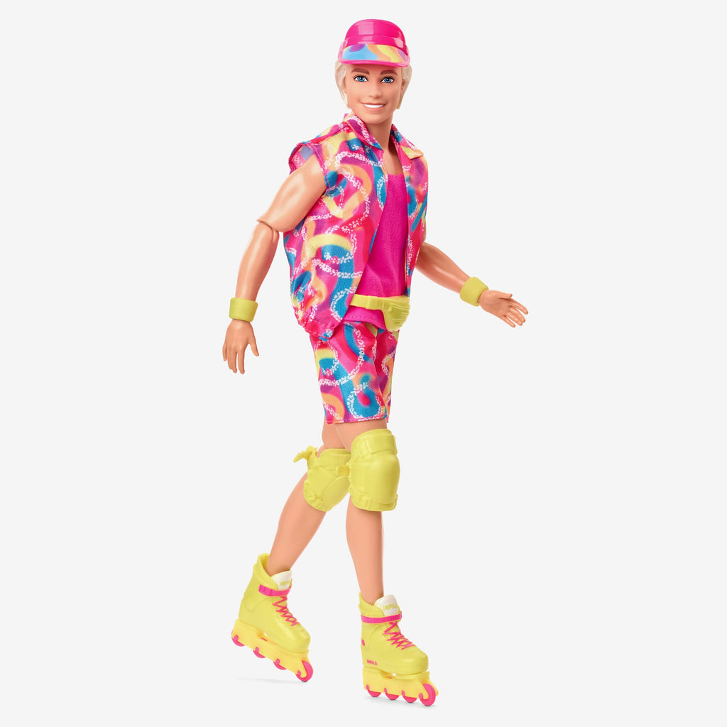Barbie Le Film Poupée Ken Du Film Poupée Ken De Collection Portant Une Tenue De Patinage Rétro Et Des Rollers