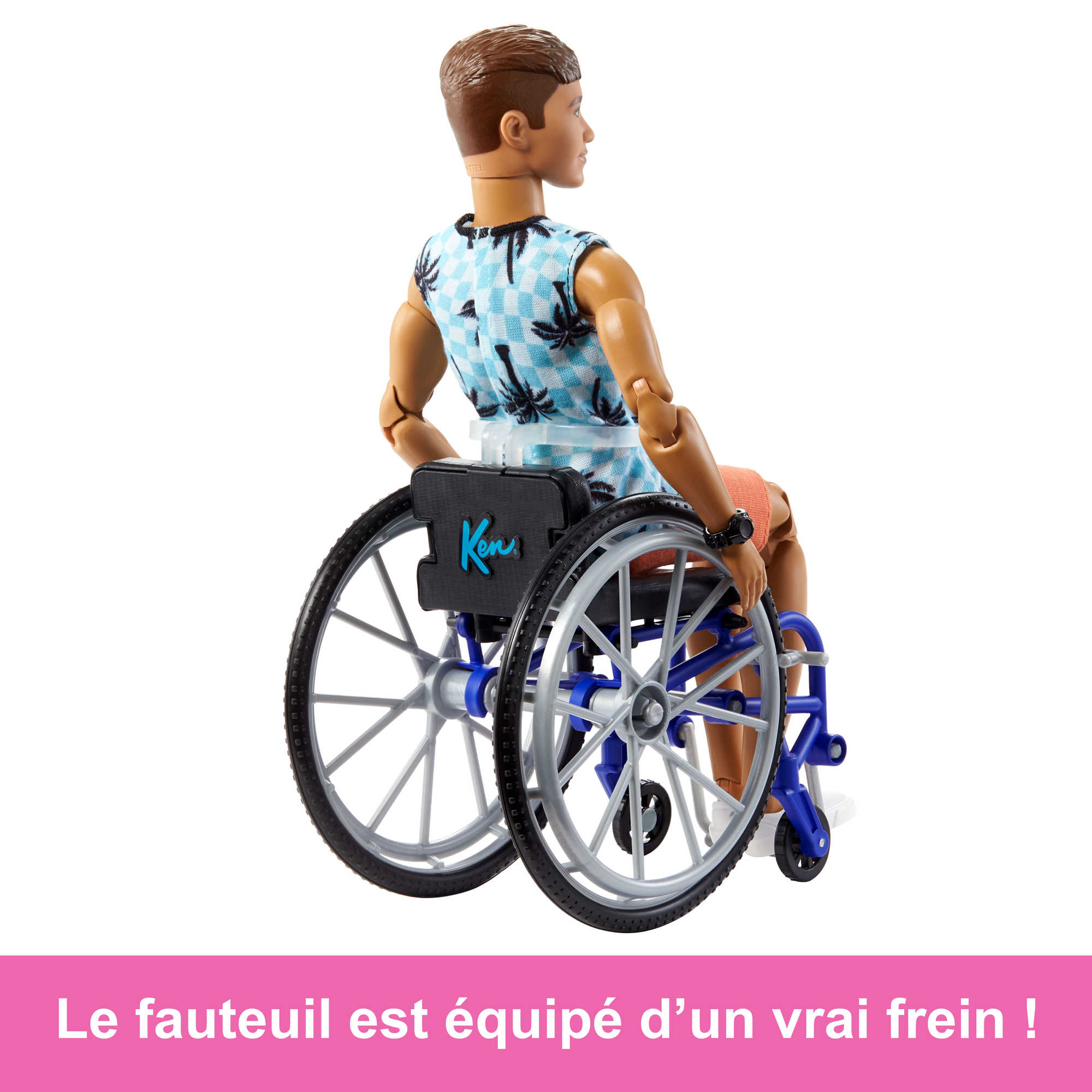 Barbie - Barbie Ken Fashionistas 195 Avec Fauteuil Roulant Et Rampe - Coffret Poupée Mannequin - 3 Ans Et +